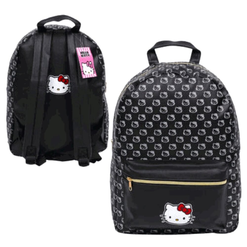 Hello Kitty 16" Black Backpack